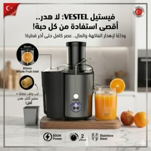 عصارة فيستال التركية بالباركود والسيريال نمبر